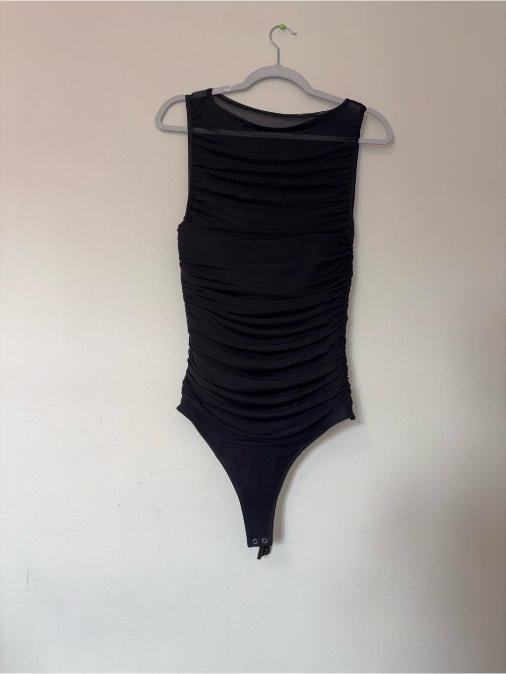 Abercrombie & Fitch Black Ruched Kids One-Piece Bodysuit